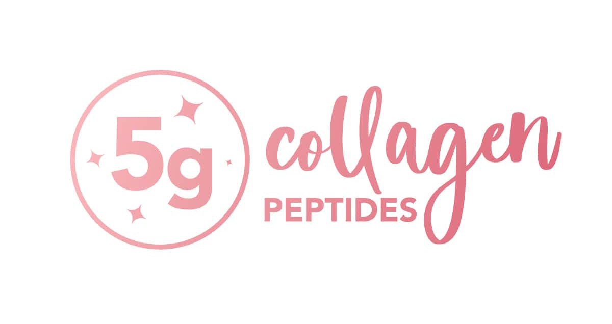 tea gardens collagen glow kombucha 300ml 5g collagen peptides
